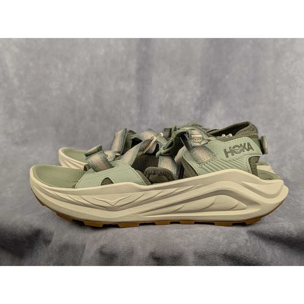 Hoka Hopara 2 Mens Hiking Sandals Shifting Sand Dusk Green‎ Size 7.5 D NWOB